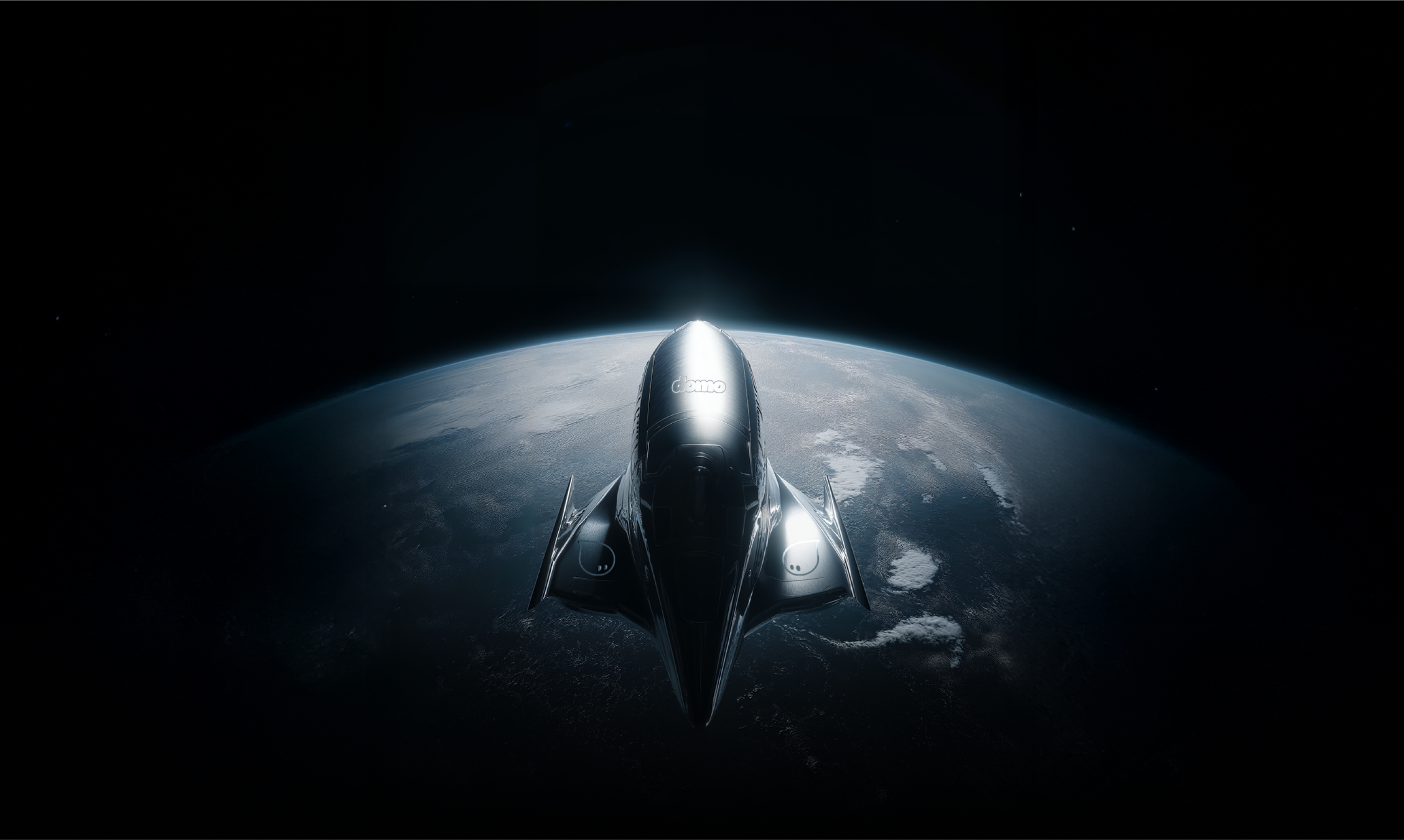 Rocket Earth Background